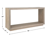 Prism Light Oak Console Table - Gray by Uttermost - View 7