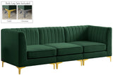 Alina - Modular Sectional 3 Piece - Green - 604Green - S93 - Home Elegance USA - 1