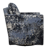 Tisdell Patterned Swivel/Glider - Blue by Uttermost - View 5