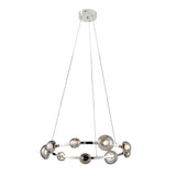 Orbis Halo Chandelier // Polish Nickel  | Finesse - Home Elegance USA