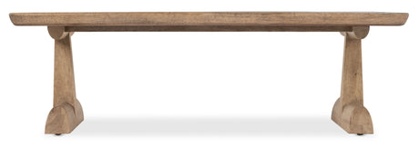 Vineyard Row Rectangle Coffee Table - Light Brown by Hooker Furniture - View 5