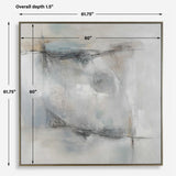 Contort Hand Painted Abstract Art - Gray by Uttermost - View 8
