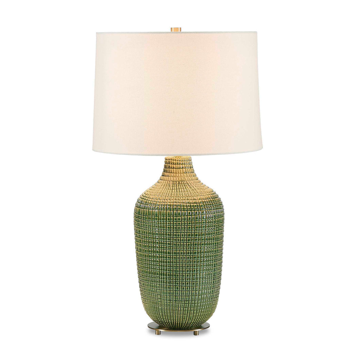 Dulcich Grid Table Lamp - Green by Uttermost - View 1