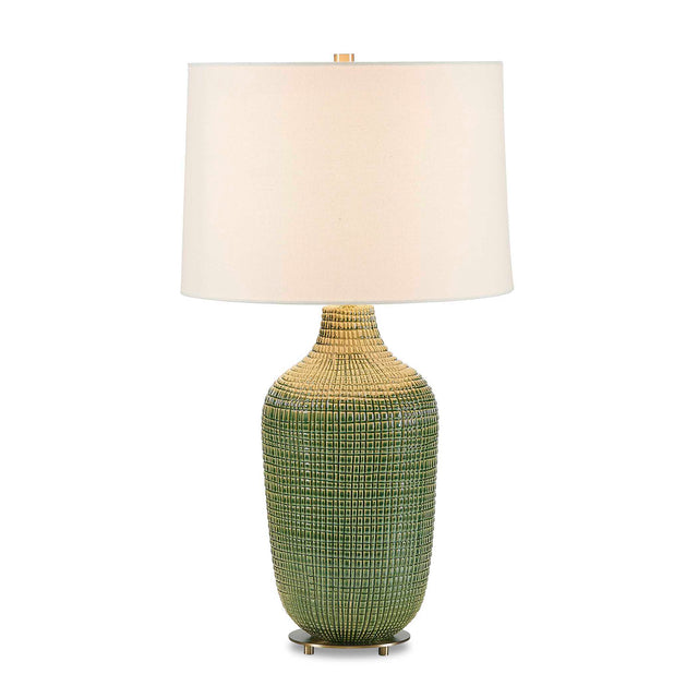 Dulcich Grid Table Lamp - Green by Uttermost - View 1