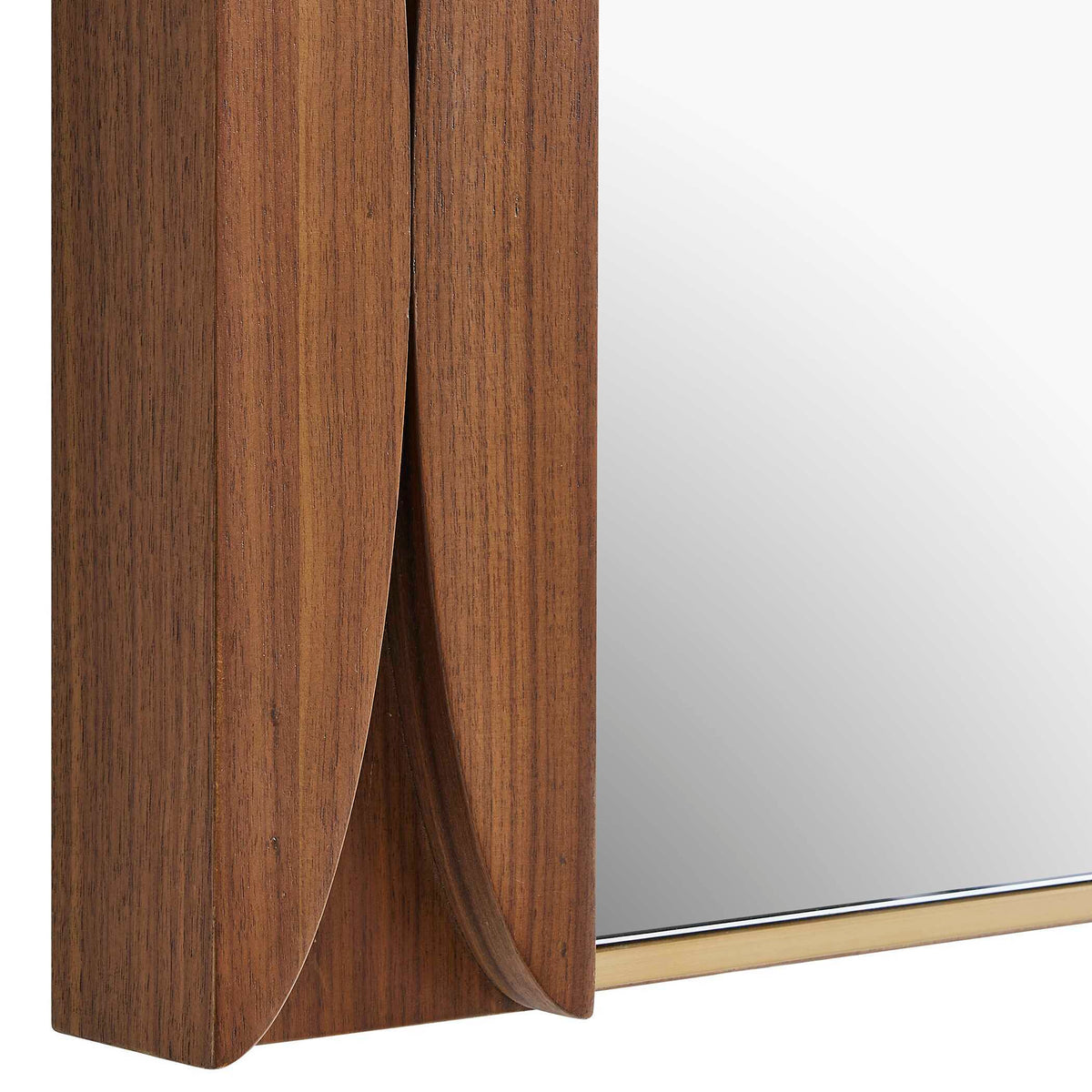 Macario Mid-Century Wood Mirror Woodtone - Dark Brown by Uttermost - View 6