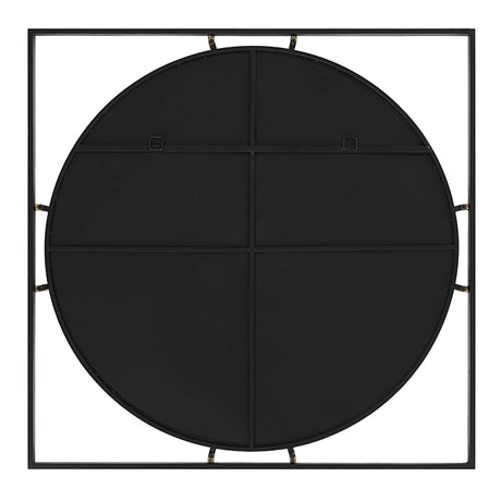 Hinson Square Mirror - Black by Uttermost - View 7