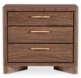 Eleana Three Drawer Nightstand Light Caramel - Dark Brown by Hooker Furniture - View 3