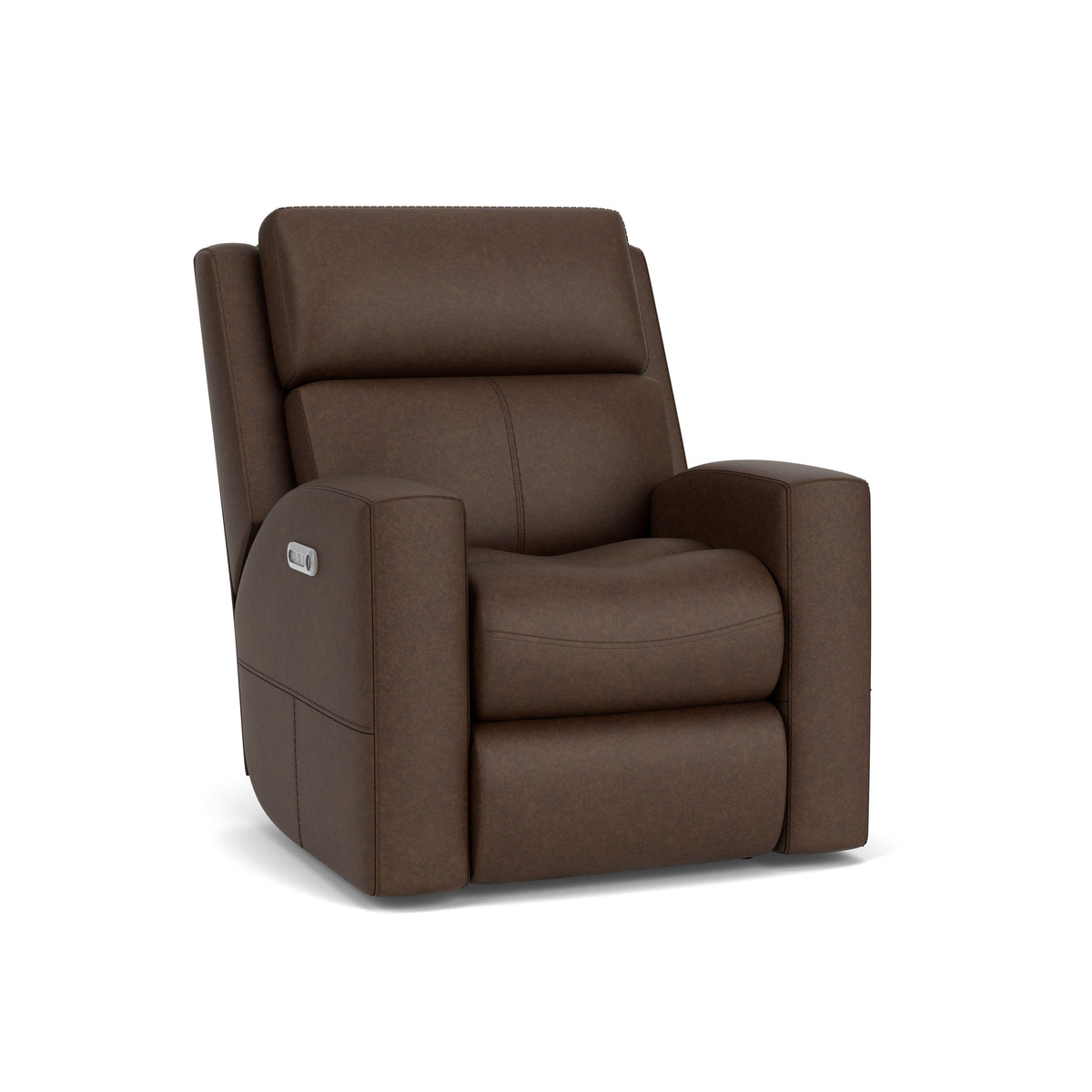 Score Leather Power Recliner With Power Headrest & Lumbar | Flexsteel