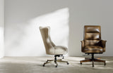 Lynn Executive Swivel Tilt Chair - Beige by Hooker Furniture - View 3