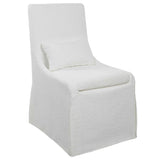 Coley Armless Chair - White by Uttermost - View 4