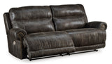 Ashley Charcoal Grearview 2 Seat PWR REC Sofa ADJ HDREST - Faux Leather - 6500547 - Home Elegance USA - 2