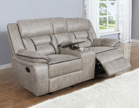 Glider Loveseat - Greer Upholstered Tufted Back Glider Loveseat