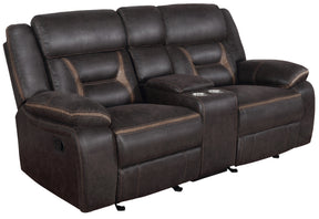 Glider Loveseat - Greer Upholstered Tufted Back Glider Loveseat