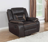 Swivel Glider Recliner - Greer Upholstered Tufted Back Glider Recliner