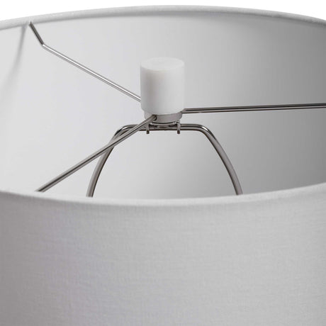 Tanali Modern Table Lamp White & Gray - White / Dark Gray by Uttermost - View 8