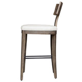 Cellini Outdoor Bar Stool - Dark Brown / White by Uttermost - View 3