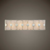 Rene 4 Light Swirl Glass Vanity - Silver / Gold by Uttermost - View 2