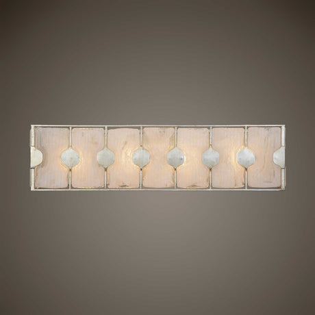 Rene 4 Light Swirl Glass Vanity - Silver / Gold by Uttermost - View 2