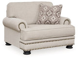 Ashley Linen Merrimore Chair and a Half - Chenille - 6550423 - Home Elegance USA - 1