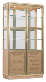 Banyon Bay Display Cabinet Desert Oak - Light Brown by Hooker Furniture - View 1