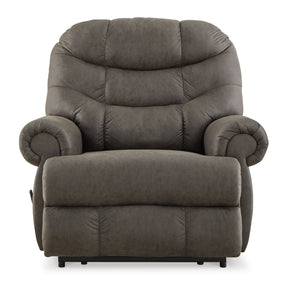 Recliner Camera Time - Gunmetal Leather | Ashley - Home Elegance USA