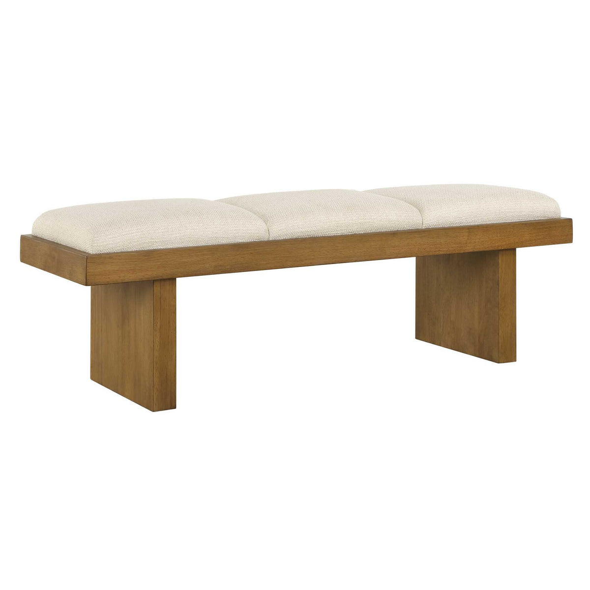 Haden Upholstery Bench - Dark Brown / White by Uttermost - View 4