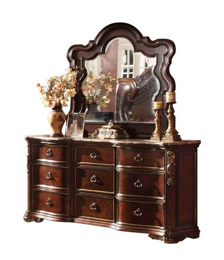 Bella Traditional style King 5pc Bedroom set made with wood in Dark Walnut - sold by Home Elegance USA