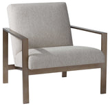 Wills Contemporary Accent Chair - Beige / Dark Brown by Uttermost - View 3