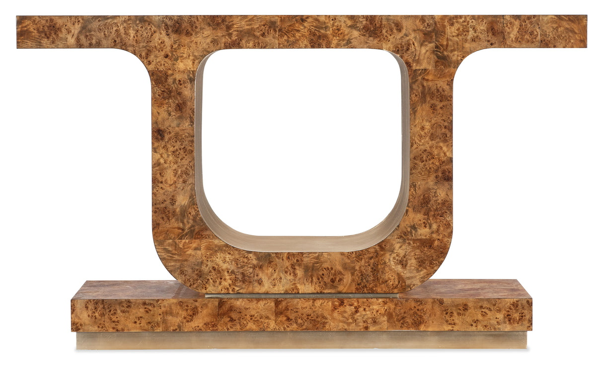 Melange Burlesque Console Table - Light Brown by Hooker Furniture - View 5