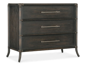 Retreat Pole Rattan Chest - Black / Dark Brown by Hooker Furniture - View 1