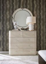 Modern Mood Round Mirror - Beige by Hooker Furniture - View 3