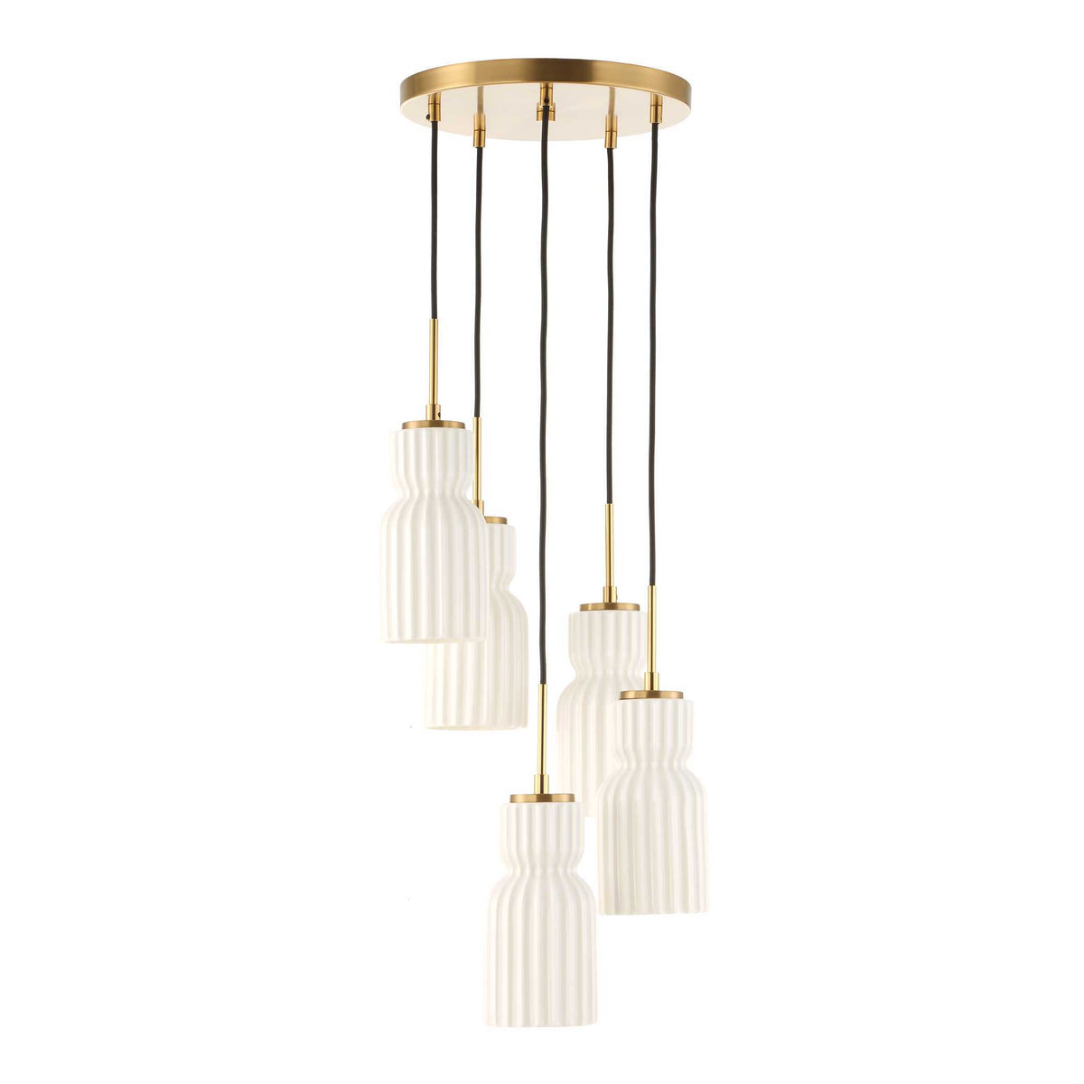 Vanier 5 Light Cluster Pendant - Gold by Uttermost - View 5