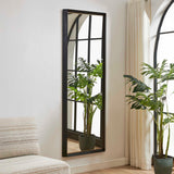 Stenton Tall Wooden Mirror - Black by Uttermost - View 3
