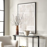 Clean Slate Slate Hand Painted Canvas - Dark Gray by Uttermost - View 3