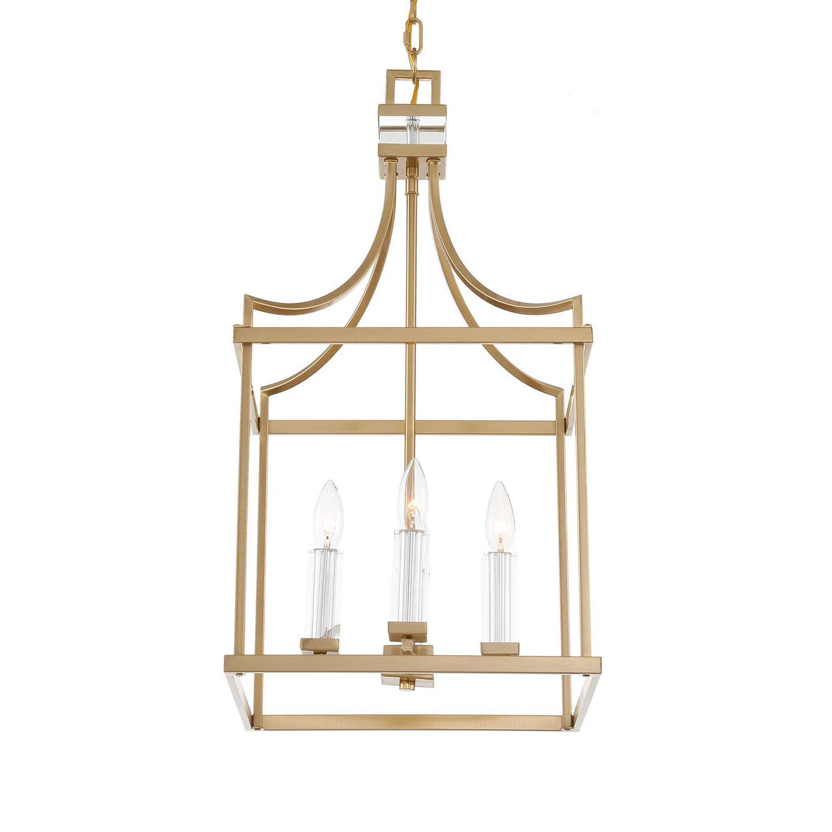 Montreal 4 Light Brass Lantern Pendant - Gold by Uttermost - View 7