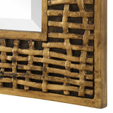 Woven In Time Time Mirror - Gold by Uttermost - View 5