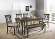 Claudia II Weathered Gray Finish 7 PCs Dining Room Set - sold by Home Elegance USA
