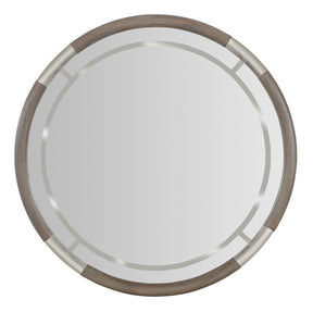 Modern Mood Round Mirror - Dark Brown by Hooker Furniture - View 1