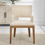 Aspect Mid-Century Dining Chair - Beige / Light Brown by Uttermost - View 3