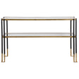 Kentmore Modern Console Table - Gold / Black by Uttermost - View 1