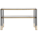 Kentmore Modern Console Table - Gold / Black by Uttermost - View 1