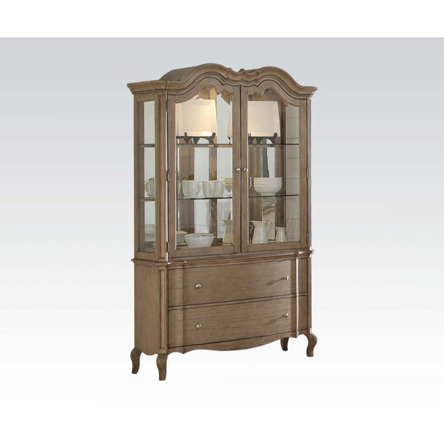 Acme - Chelmsford Buffet & Hutch 66054 Antique Taupe Finish