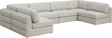 Beckham - Modular Sectional 6 Piece - Beige - Modern & Contemporary | Home Elegance USA