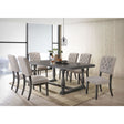 Bernard Dining Table 66185 Weathered Oak Finish | Acme | Home Elegance USA