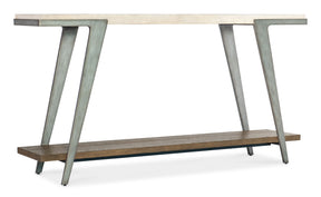 Commerce And Market Boomerang Console Table - White / Dark Brown by Hooker Furniture - View 1