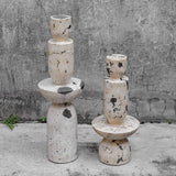 Nouveau Tower Sculptures (Set of 2) - White by Uttermost - View 3