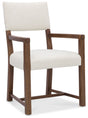Driftwood Upholstered Arm Chair (Set of 2) Beige / Worn Saddle - Beige / Dark Brown by Hooker Furniture - View 1