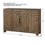 Layton Geometric Console Cabinet - Light Brown by Uttermost - View 8