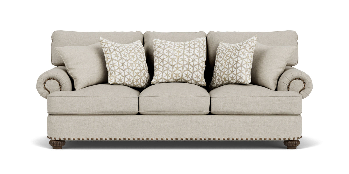 Patterson Fabric Sofa, Nailhead Trim | Flexsteel