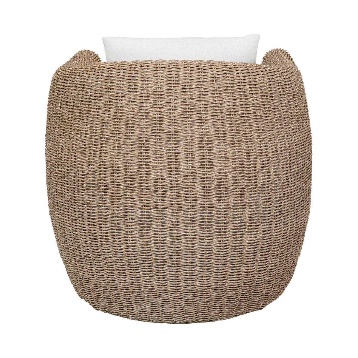Tropic Golden Flax Outdoor Lounge Chair - Light Brown / White by Uttermost - View 8